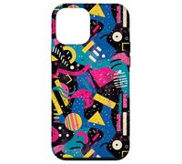 Electric Pop Retro 80s 90s Artistic Chaos Pattern Case for iPhone 12 mini