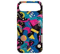 Electric Pop Retro 80s 90s Artistic Chaos Pattern Case for iPhone Air