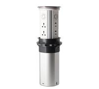 Electric Pop Up Retractable Outlet with USB Port, Wireless Charging, Bluetooth Speakers and WiFi - Motorized Tabletop Power Solution