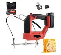 Electric Portable Bee Shaker | Handheld Hive Frame Vibrator with 4-Speed Adjustment, 2000mAh Battery | Rechargeable Apiary Tool | Non-Slip Grip for Safe Honey Harvests (Red, 1 Battery)