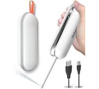 Electric Portable Bidet for Travel - Powerful Spray Handheld Rechargeable USB-C, 200 ml Foldable Water Tank, 2000mAh Long Battery Life, Hygienic Personal Washer for Camping, Toilet (White, 200ml)