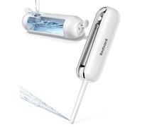 Electric Portable Bidet for Travel, Rechargeable USB-C Handheld High Pressure Sprayer, Camping 200ml Smart Foldable Water Storage, 2000mAh Battery Long Life, Personal Cleaner for Men & Women (White)