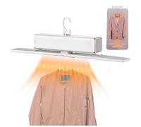 Electric Portable Dryer for Clothes, With Cover,400w,7 Timed Heat Settings Holds up to 5kg Dryer Rack, For Apartments Rv Travel, Dormitories,White
