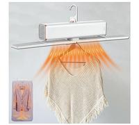 Electric Portable Dryer for Clothes, With Cover,400w,7 Timed Heat Settings Holds up to 5kg Electric Clothes Drying Rack Indoor Heated, For Flats, Dormitories, Travel and Camping,White