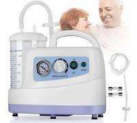 Electric Portable Suction Unit Machine for Home, Medical Aspirator Tabletop Phlegm Mucus Device, Sputum Tube Suction for Effective Mucus Removal