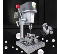 Electric Portable Table Driller with 6 Speed Adjustment and Adjustable Head Height - Ideal Workbench Repair Tool for Craft Jewelers and Hobbyists