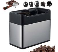 Electric Portafilter Cleaner, Automatic Coffee Grounds Cleaning Machine with 3 Scrapers 2 Brushes, 3L 300 RPM for 51mm 58mm Portafilters