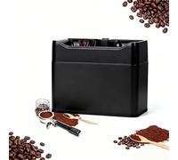 Electric Portafilter Cleaning Machine, Espresso Coffee Grounds Cleaner with Dual Brushes & 3 Scrapers, 340 RPM, 3L Bin for Home, Commercial, Cafe & Restaurant