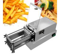 Electric Potato Cutter Machine, Professional French Fries Cutting Machine with Replaceable Blades for Vegetable and Fruit Slicing in Commercial Kitchens