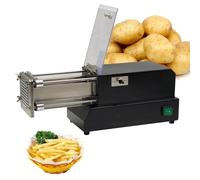Electric Potato Cutter Machine with 3 Blades, Stainless Steel French Fry Cutter for Commercial and Home Use - Ideal for Potatoes, Cucumbers, Carrots, Sweet Potatoes
