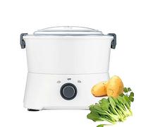 Electric Potato Peeler - Automatic One-Button Peeling Machine for Potatoes, Pears, and Apples - Safe, Efficient Vegetable Dryer and Salad Dehydrator for Home and Commercial Use