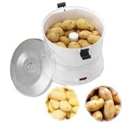Electric Potato Peeler - Automatic Rotary Rolling Peeler for Kitchen and Commercial Use - One-Button Vegetable Peeling Tool for Quick and Easy Salad Preparation