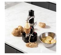 Electric Potato Peeler, Automatic Rotating Multifunctional Stainless Steel Fruit & Vegetable Peeling Machine for Home Kitchen | Fast Apple Peeler Electric for Daily Use(Black)
