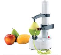 Electric Potato Peeler, Multifunctional Automatic Fruit & Vegetable Peeling Machine with Stainless Steel Blades for Potato, Apple, Carrot and Citrus Fruits White
