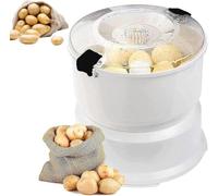 Electric Potato Peeler, One-Touch Automatic Vegetable Dryer, 85W Motor for Home Kitchen, Removes Skin in Minutes, Compact Design for Small Potatoes