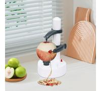 Electric Potato Peeling Machine Electric Peeler Machine Pears Oranges Automatic Peeling Machine for 5-10cm Diameter/5-15cm Height Fruit Kitchen Potato Peeling Tool