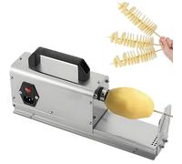 Electric Potato Twister, 3 in 1 Commercial Electric Potato Slicer, Spiral Tornado Potato Slicer Potato for Potatoes, Carrots, Apples Rotate Speed: 200RPM 40W