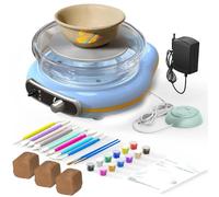 Electric Potters Wheel Kit, Stepless Speed Adjustment Potters Wheel, Beginner Pottery Tool Set, Mini Diy Pottery Equipment, Childrens Clay Creation Set