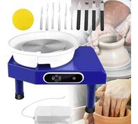 Electric Pottery Wheel, 250W/350W, Pottery Machine, Pottery Moulding Machine for Adults and Pottery Crafts with Potter's Wheel Foot Pedal,250W-Dualcontrol, JYLSSKUK