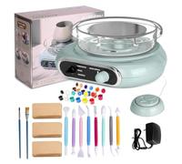 Electric Pottery Wheel Kit, Mini Ceramic Forming Machine with Clay Tools & Detachable Turntable for Kids and Beginners