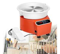 Electric Pottery Wheel Kit with Foot Pedal and LCD Touch, Complete Set for Ceramic Art Beginners and Enthusiasts