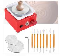 Electric Pottery Wheel Machine - Mini Pottery Wheel with Adjustable Speed and Pedal, Perfect for Beginners, Kids, Adults, and School Teaching