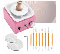 Electric Pottery Wheel Machine - Mini Pottery Wheel with Adjustable Speed and Pedal, Perfect for Beginners, Kids, Adults, and School Teaching