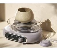 Electric Pottery Wheel, Stepless Speed Control with Foot Pedal, DIY Ceramic Machine for Beginners Clay Art