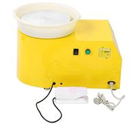 Electric Pottery Wheel with Foot Pedal and Detachable Basin for DIY Ceramic Art and Craft Projects