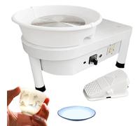 Electric Pottery Wheel with Removable Basin and Foot Pedal, Adjustable Speed, High Capacity for Beginners and Adults