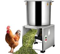 Electric Poultry Feed Processor - Chicken Shredder, 304 Stainless Steel, 4 Blades, 3500r/min, Hay Chopper For Farm Animals, No Installation Required