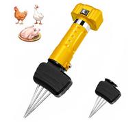 Electric Poultry Plucker - Handheld Feather Remover with Adjustable Cone Head and 24V Motor, Waterproof Design for Small Farm Use