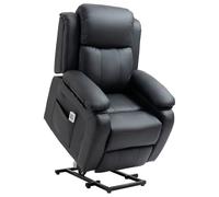 Electric Power Lift Recliner Chair Vibration Massage Reclining Chair with Remote Control and Side Pocket