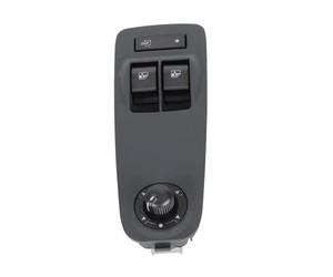 Electric Power Master Window Control Switch Premium Quality Durable Plastic Housing Easy Installation for Vauxhall Combo MK3 Citroen Peugeot Fiat Black 18x6.5cm