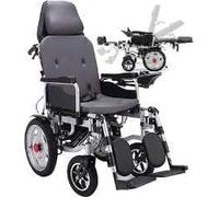 Electric Power Reclining Wheelchair - 90-180° Lie Flat Folding Car with High Back, Elderly Mobility Vehicles, Disabled Aids