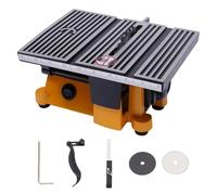Electric Power Table Saw Benchtop Cut-Off Chop Saw, Mini Chop Saw Crafts Cutting for Crafts Miniatures Metal Wood Plastic Compound Cutter