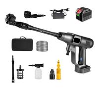 Electric Power Washer High Pressure Water Gun, Cordless Pressure Washer Gun, Portable Power Washer, 15000mAh Battery Operated Power Washer, 6 in 1 Spray Nozzles Car Washer for Watering Cleaning Floor