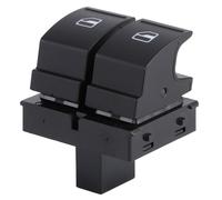 Electric Power Window Switch 2K0959857A Durable Replacement Control Switch for B6 MK5 ABS Plastic Black 4.1x3.2x5cm