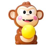 Electric Prank Ball Shooting Monkey Toy with Sound Effects Family Party Interactive Monkey Game with Card Instructions for Family Game Night