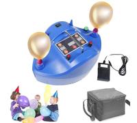 Electric Precision Balloon Pump 1200W, Quantitative Balloon Inflator, with Digital Timer Counter, Foot Switch, Air Pump for Various Balloons for Events blue