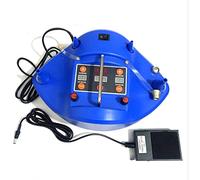 Electric Precision Balloon Pump, Portable Balloons Inflator Blower Machine, With Digital Timer Counter, Pump Dual Nozzle, Pedals, For Party Decorations, Events, Quick Balloon Setup(Blue)