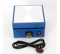 Electric Preheat Soldering Machine 850W 20x20cm Heating Plate with LCD Display Constant Temperature Stability ±1°C Blue Aluminium Alloy Hot Plate for Constant Temperature Heat Sealing 1-2 Packs/Min
