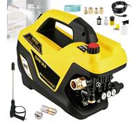 Electric Pressure Washer & Sewer Drain Cleaning Machine, with Multi Nozzles, Universal Faucet Adapter, 30m Hose, for Home Car Washing, Pipe Dredging, Patio Cleaning