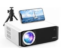 [Electric Pro PROJECTOR 6D/4P] Projector 4K Supported, 2024 Upgraded 18000L Native 1080P 5G WiFi Bluetooth, 50%-100% Zoom, Mini Projector with Screen and Tripod for iOS/Android/TV Stick