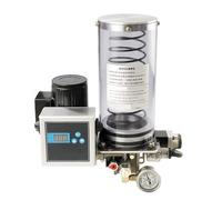 Electric Progressive Grease Lubrication Pump with Timer Control 12V24V220V Pressure Relief Valve for Punch Lubricating(1.2 Liter,24V)