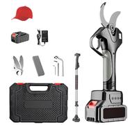 Electric Pruning Shears, 1.6" Cutting Diameter, LCD Display, Brushless Motor, Rechargeable 2000mAh Battery, Extra Blade for Garden Trees and Branches