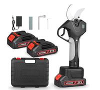 Electric Pruning Shears, 45mm MAX Cut Cordless Secateurs with SK5 Blade & Digital Display, 2 x 1500mAh Batteries