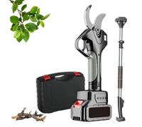 Electric Pruning Shears, 50mm Cordless Tree Pruner with Extendable Pole and 7.1 Foot High Reach Rod, Lightweight Battery-Powered Branch Cutter for Gardeners