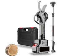 Electric Pruning Shears - 50MM Rechargeable Cordless Pruning Shears with Telescopic Pole, LCD Display for Pruning Trees and Shrubs