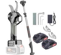 Electric Pruning Shears - Battery Operated Garden Secateurs with Long Reach Pole, Cuts up to 35mm, Ideal for Hedge and Orchard Pruning, Runs 10-12 Hours